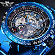 Winner Mechanical Sport Design Bezel Golden Watch Mens Watches Top Brand Luxury Montre Homme Clock Men Automatic Skeleton Watch