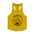 Gym Sleeveless Shirt Men Bodybuilding Tank Tops Fitness Workout Cotton Print Singlet Stringer Undershirt Male Casual Summer Vest