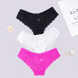 3pcs/lots Women Briefs Sexy Full Lace Panties Hollow Out Low-waist Female Shorts Soft Solid Color Breathable Underwear Fast Ship