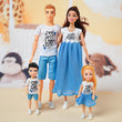 1/6 Barbi Dolls Family Doll Set of 4 People Mom Dad Kids 30cm Barbies Doll Full Set With Clothes for Education Birthday Gift