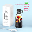 Portable Blender Fresh Juice Mixer Electric Wireless Charge Mini Fruit Mixers Juicer Cup Blender Milkshake Juice Maker Machine