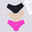 3pcs/lots Women Briefs Sexy Full Lace Panties Hollow Out Low-waist Female Shorts Soft Solid Color Breathable Underwear Fast Ship