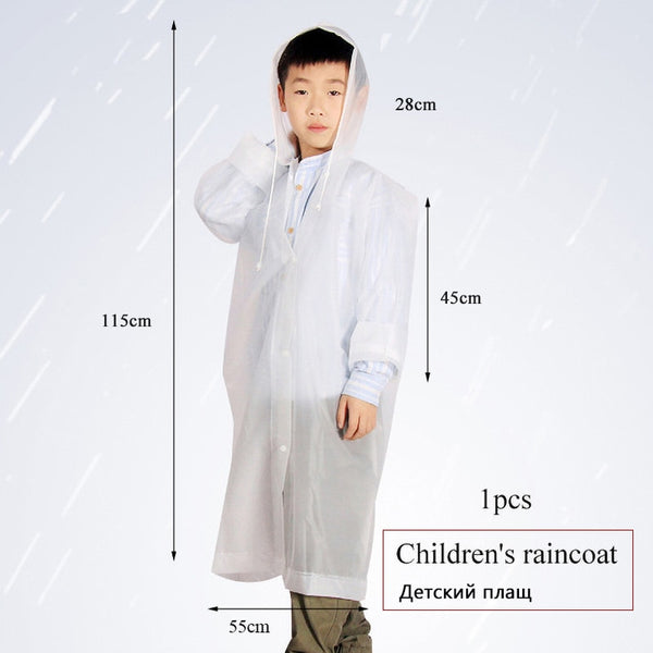 Raincoat Women Men Impermeable Thickened Waterproof Raincoat Tourism Outdoor Hiking Rain Poncho Raincoat Hooded Rain Coat