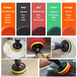 Drill Brush Set Detailing Brush For Car Tire Wheel Rim Cleaning Brushes For Screwdriver Foam Polishing Pad Car Cleaning Tools