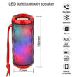 Portable bluetooth speaker tg167 bass color cool polygonal design waterproof wireless speaker, high-definition noise reduction,