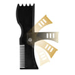 Hot 1PCS High Quality Beard Shaping Styling Template PLUS Beard Comb All-In-One Tool ABS Comb for Hair Beard Trim Template