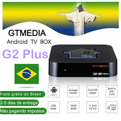 GTMEDIA G2 Plus STB Android 11 TV Box 4K HD GTPlayer CP1.4/2.2 2G 16G Built-in Wifi 2.4G Media Player m3u TV Box Stock in Brazil