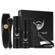 4Pcs/Set Beard Growth Kit with Beard Growth Oil,Beard Growth Roller,Beard Comb,Beard Conditioner,Men&#39;s Beard Care Grooming Kit