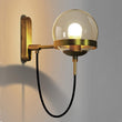 Nordic Wall Lamps Modern Sconce Wall Light Fixture Stairway LED Light In Post-modern Rustic Antique Edison Glass Spherical Shape