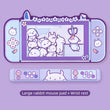 Purple Rabbit Trap Mouse Pad 44cm*80cm Super Cute Thickened Office Computer Big Mouse Pad Keyboard Pad Wrist Rest Girl Kawaii