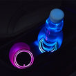 2 Pcs 7 Colors Car LED Cup Holder Light Mats Car Coasters Bottle Atmosphere Light Constellation Backlight LED Cup Holder Pads