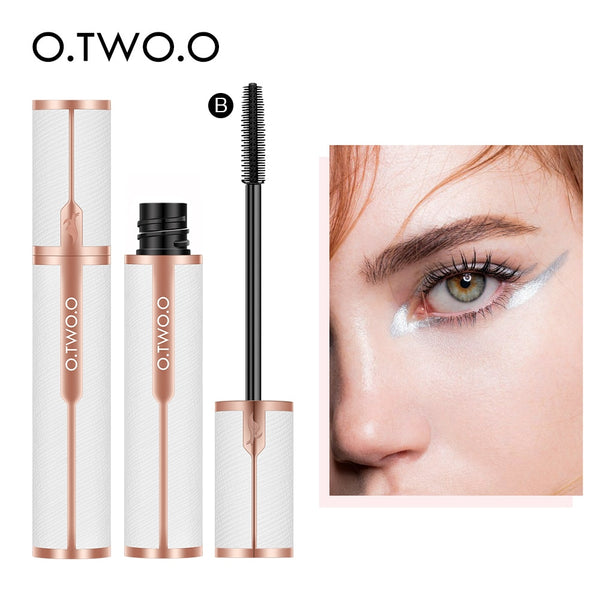 O.TWO.O Mascara Waterproof 4D Silk Fiber Curling Volume Lashes Thick Lengthening  Nourish Eyelash Extension High Quality Makeup