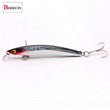 Wobbler Minnow Floating Hard Plastic Artificial Bait For Fishing Lure Tackle Bass 8cm 3d Eyes Topwater 2 Fish Hook Crankbait 1pc