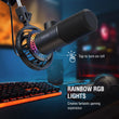 FIFINE Dynamic Microphone for windows&amp;laptop,USB Mic for Gaming with Tap-to-Mute Button/RGB Light/Headphone Jack -K658