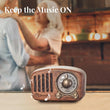 R919 Classical retro radio receiver portable Mini Wood FM SD MP3 Radio stereo Bluetooth radio Speaker AUX USB Rechargeable radio