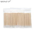 300 pcs Disposable Ultra-small Cotton Swab Brush Lint Free Micro Brushes Wood Cotton Eyelash Extension Glue Removing Tools