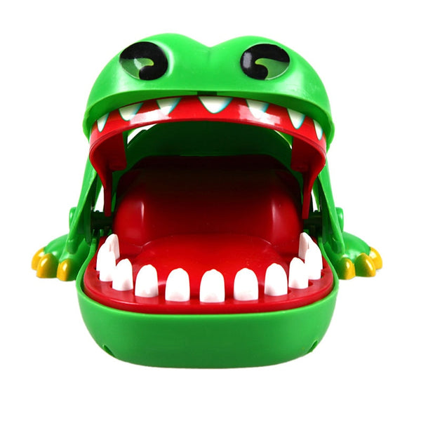 Practical Jokes Biting Crocodile Mouth Tooth Bite Hand Finger Alligator Bar Game Funny Gags Toy Gift For Kids,Children