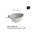 KINGLANG Design Nordic Grey Color Stone Hat Shape Sushi Plate Rice Bowl for Restaurant Pebbles Feeling Smooth Sauce Dish