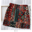 HELIAR Boho Patchwork Partern Skirts Women A-line National Skirts Spring Mini Wide Leg BOHO Vintage Mini Skirts For Women