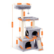 Fast Delivery Pet Cat Tree House Tower Condo Wood Cat Scratching Sisal-Covered Scratch Posts Pads with Play Ball for Cats Kitten