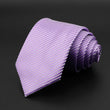 New Men&#39;s Tie Classic Solid Color Stripe Flower Floral 8cm Jacquard Necktie Accessories Daily Wear Cravat Wedding Party Gift