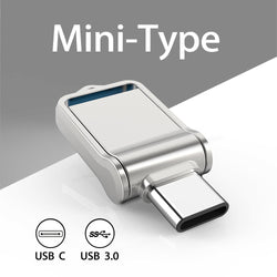 TOPESEL Mini 32GB 64GB 128GB Type C Ultra Dual USB 3.0 Flash Drive Memory Stick Thumb Drive U Disk