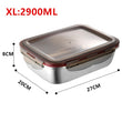 304 Stainless Steel Lunch Box Travel Leakproof Bowls Home Containers Microwave Heating Lunchboxs  Big Capacity Food Lunchbox