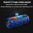 Portable bluetooth speaker tg167 bass color cool polygonal design waterproof wireless speaker, high-definition noise reduction,