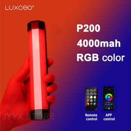 LUXCEO P200 LED Photography Light Handheld RGB Light Tube Stick Video soft Light APP Remote Control vs 6C Pavotube