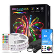 Dreamcolor LED Light Strip Bluetooth Music APP Control WS2811 WS2812B RGBIC Flexible Led Strip Room Bedroom Party Kitchen 5m-20m