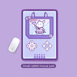 Purple Rabbit Trap Mouse Pad 44cm*80cm Super Cute Thickened Office Computer Big Mouse Pad Keyboard Pad Wrist Rest Girl Kawaii