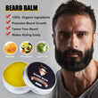 5Pcs/Set Men&#39;s Beard Growth Kit Enhancer Serum Essential Oil Balm Nourishing Beard Grooming Beauty Care With Roller Comb Scissor