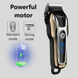 Professional Barber Hair Clipper Rechargeable Electric Finish Cutting Machine Beard Trimmer Shaver Cordless Corded