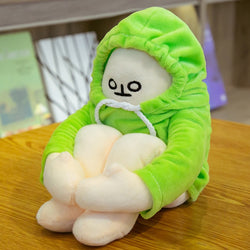 New 18/65cm WOONGJANG Kawaii Doll Yellow Banana Man Plush Toy Korea Popular Anime Appease Dolls Birthday Gifts for Children Baby