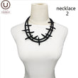 UKEBAY New Gothic Pendant Necklaces Women Punk Sweater Chains 3 Necklaces Strange Jewelry Handmade Rubber Jewelry Torques Rope