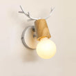 LED Antler Wall Lamp Iron Wooden Nordic Vintage Modern Bathroom Bedroom Living Room Bedside Stair Creative Home Lights E27 Black