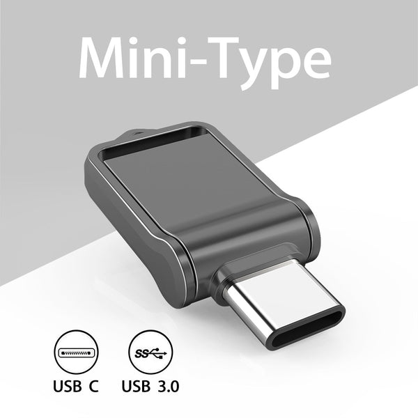 TOPESEL Mini 32GB 64GB 128GB Type C Ultra Dual USB 3.0 Flash Drive Memory Stick Thumb Drive U Disk