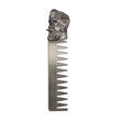 1PC Silver Men&#39;s Beard Shaping Template Stainless Steel Portable Carved Men Beard Oil Head Comb Men Hair Beard Trim Tool