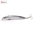 Wobbler Minnow Floating Hard Plastic Artificial Bait For Fishing Lure Tackle Bass 8cm 3d Eyes Topwater 2 Fish Hook Crankbait 1pc