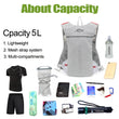 INOXTO trail running-ultra-light 5L backpack, running hydration vest, marathon, bicycle 1.5L 2L Water Bag