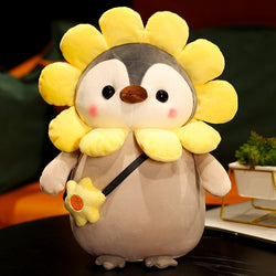 Kawaii Cartoon Mollusk Penguin Cosplay Plush Cross-dress Rabbit Sunflower Unicorn Gifts to Girlfriend Мягкий пингвин Room Decor