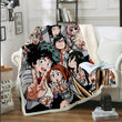 SONSPEE 3D Print Anime Todoroki Shouto Bakugo Katsuki Many faces Sofa Bed Chair Rest Bedding Blanket Thin Home Decor Supply B115