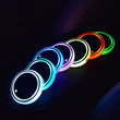 2 Pcs 7 Colors Car LED Cup Holder Light Mats Car Coasters Bottle Atmosphere Light Constellation Backlight LED Cup Holder Pads