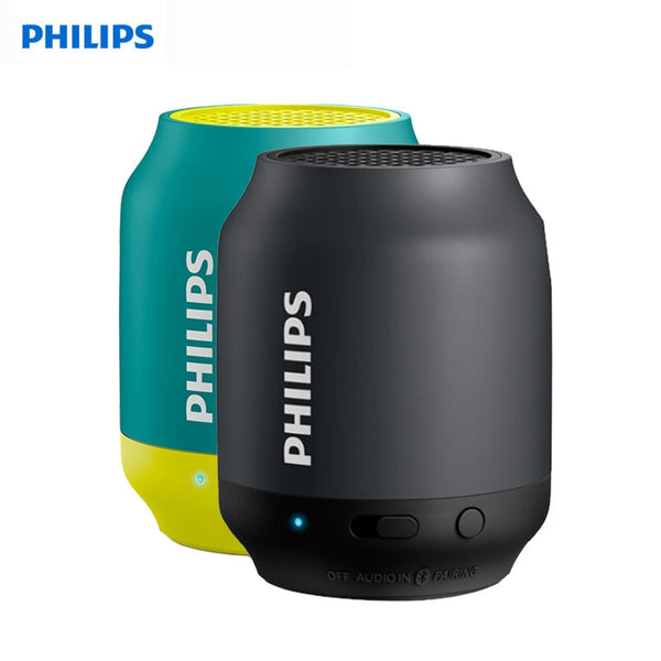 Philips BT25  Bluetooth Wireless Mini Speaker Portable Audio Phone Small Stereo Subwoofer Music Wizard Speaker Black Sky Blue