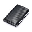 Customized Wallet Credit Card Holder Men Gifts Purse RFID Aluminium Box Bank Card Holder Vintage Leather Wallet with Money Clips