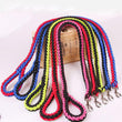 1.2M Length Large Dog Hand-knitted Leash Nylon Rope iron Buckle Pet Traction Rope For Big breed dogs Pet Traction Rope Golden