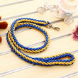 1.2M Length Large Dog Hand-knitted Leash Nylon Rope iron Buckle Pet Traction Rope For Big breed dogs Pet Traction Rope Golden