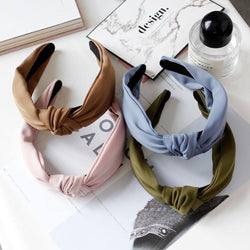 Fashion Women's Hairband Headband Solid Headwear Classic Girls Hair Accessories DIY Turban Hair Band Hair Hoop