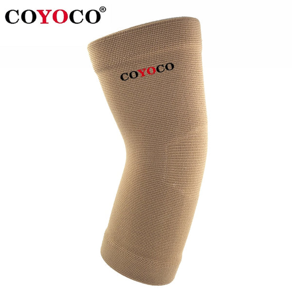 1 Pcs Elbow Pad Protect Support Knee Sleeve COYOCO Brand High Elastic Sports Outdoor Cycling Gym Elbow Guard Brace Warm Brown