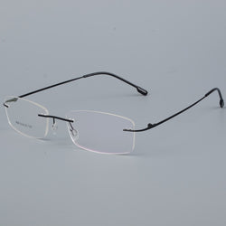 BCLEAR Titanium Alloy Rimless Glasses Frame Men Ultralight Prescription Myopia Optical Eyeglasses Male Frameless Eyewear 6 color